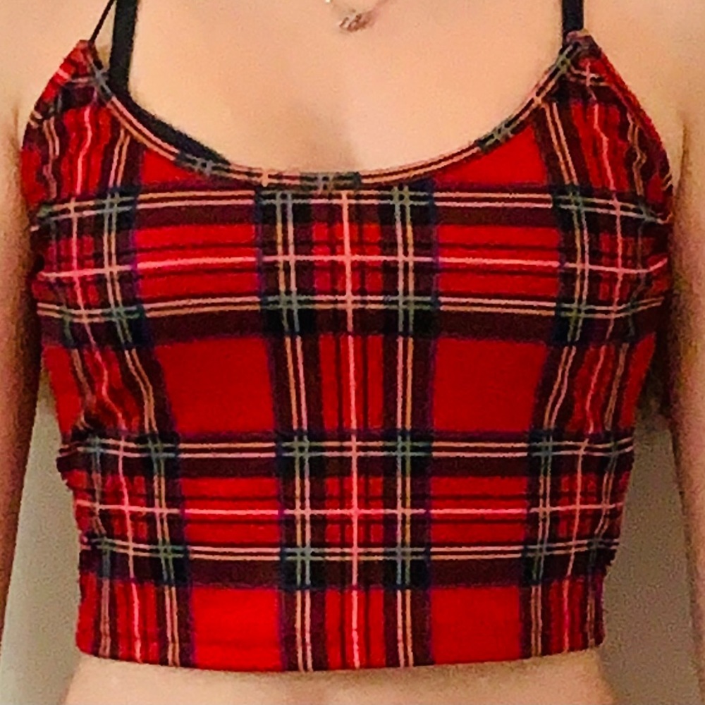 plaid tank top